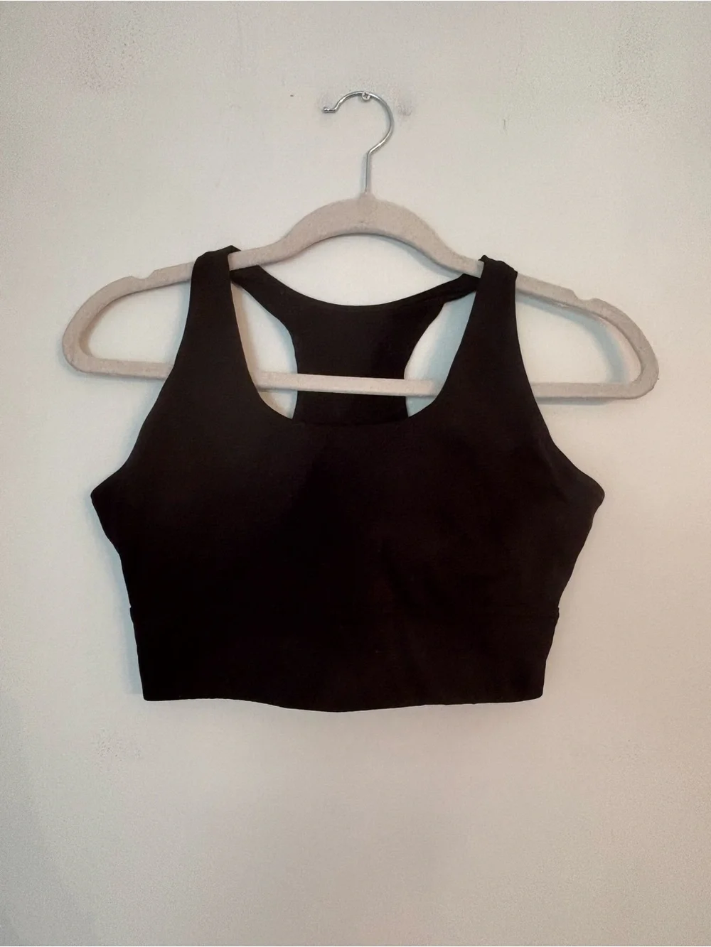 Everlane Black Perform Racerback Long Line Sports Bra Size Small